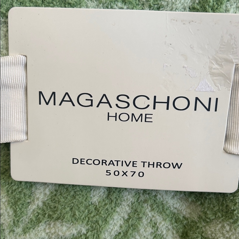 Magaschoni Home Pale Green Decorative Throw - Picture 2 of 5